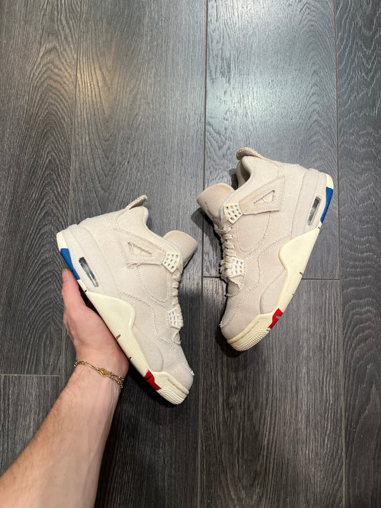 Air Jordan 4 White Canvas