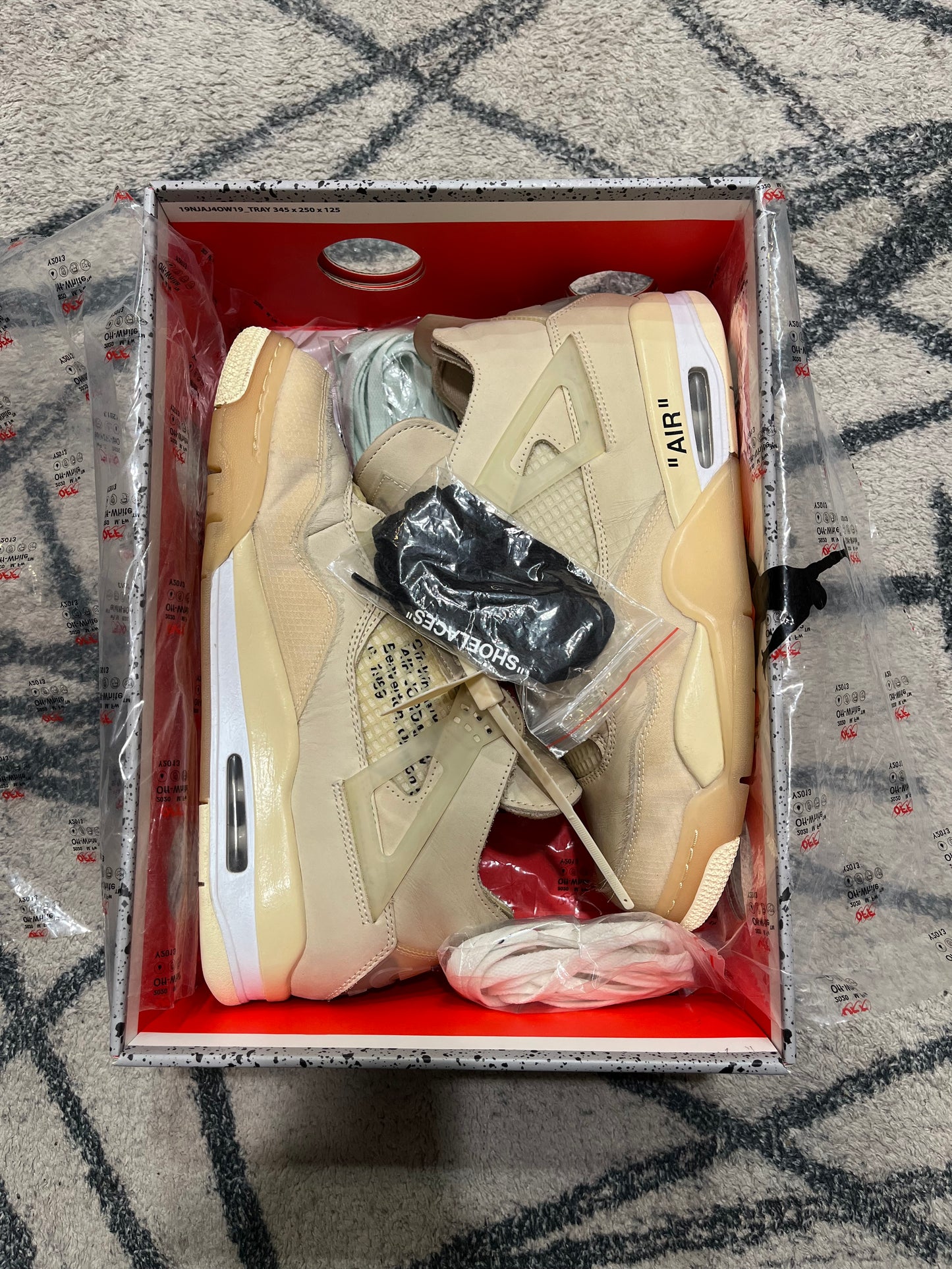 Air Jordan 4 Off White Sail