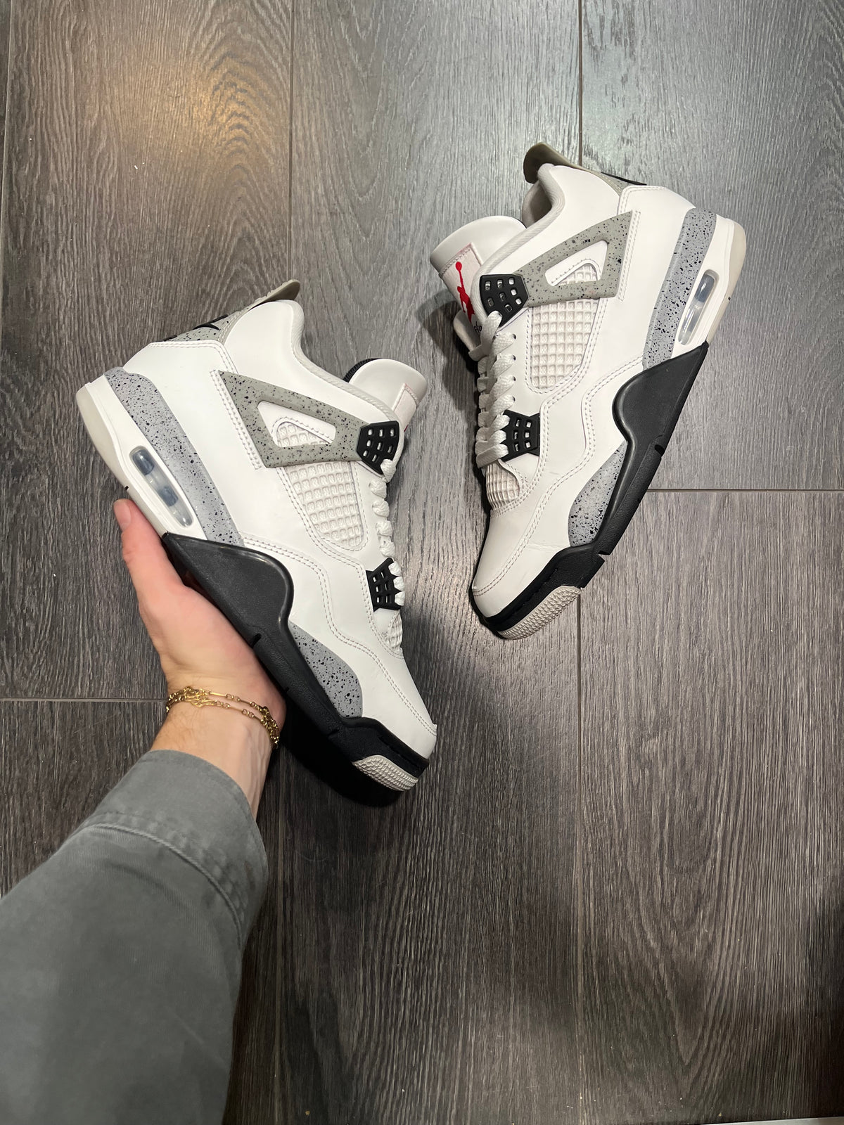 Air Jordan 4 White Cement