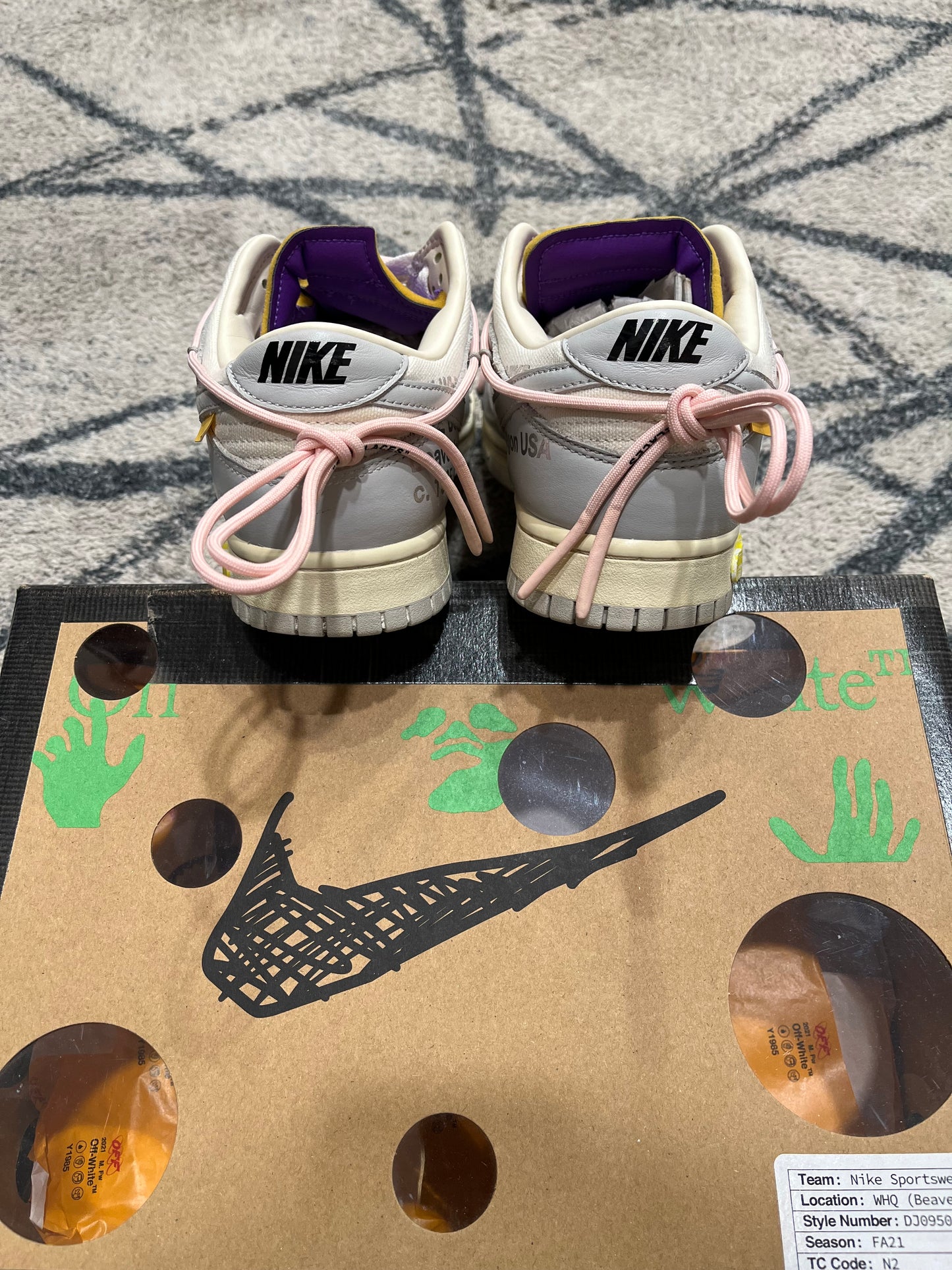 Nike Dunk Off White Lot 24