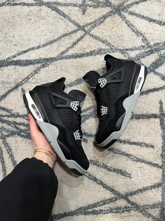 Air Jordan 4 Black Canvas