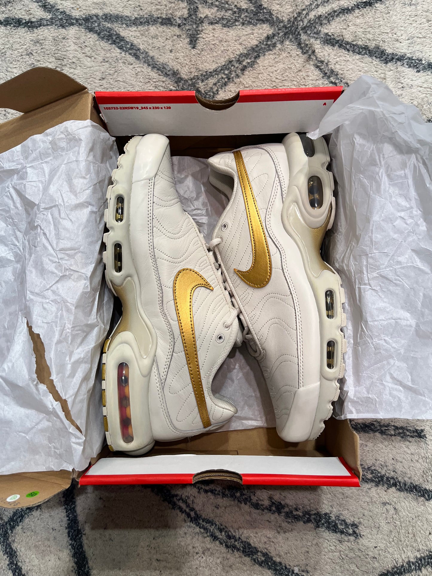 Nike Air Max Plus Tiempo White Gold
