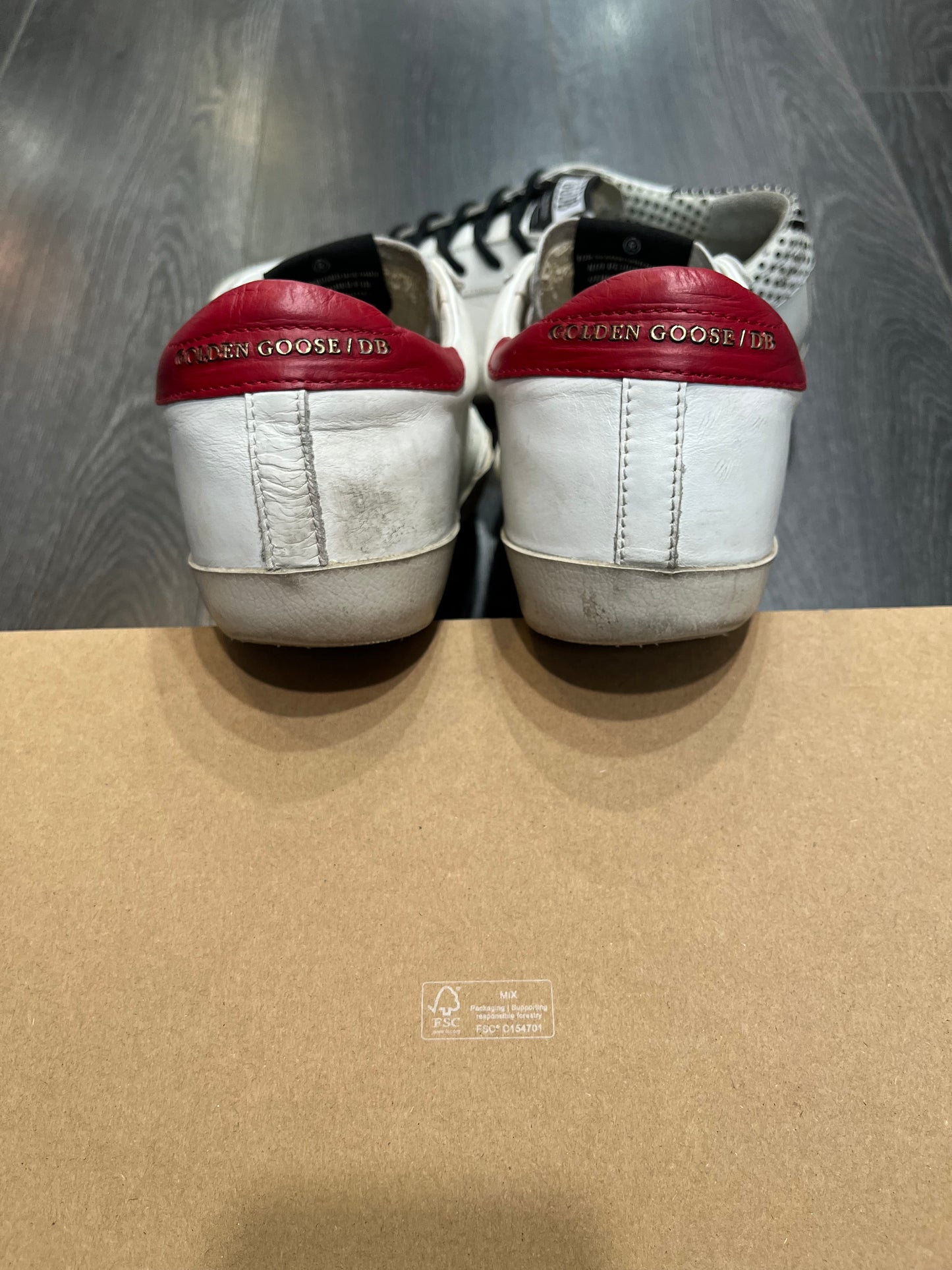 Golden Goose Superstar White Red