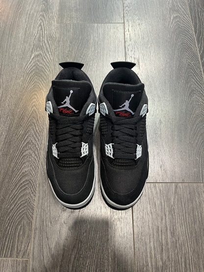 Air Jordan 4 Black Canvas