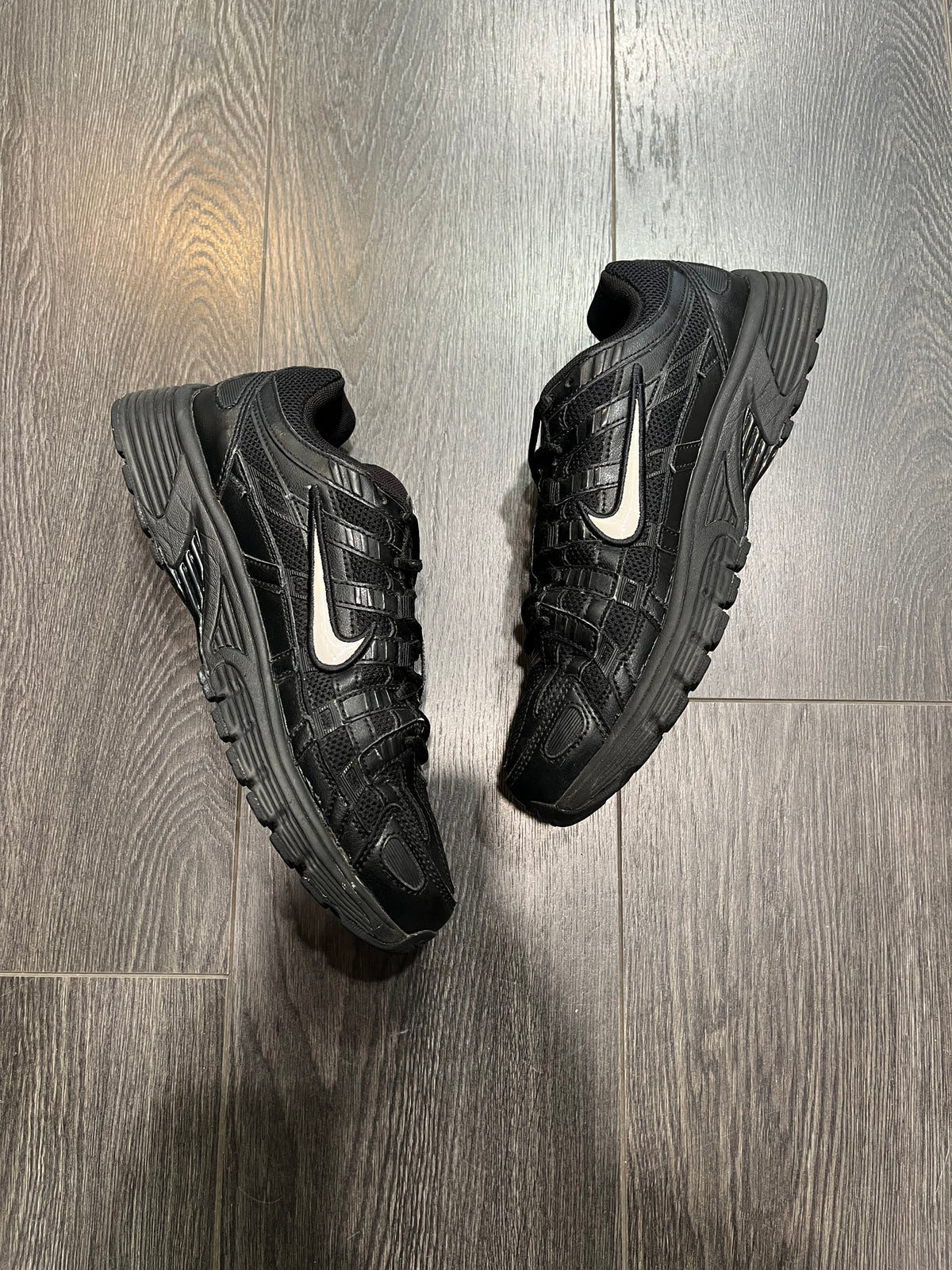 Nike P-6000 Black White Swoosh