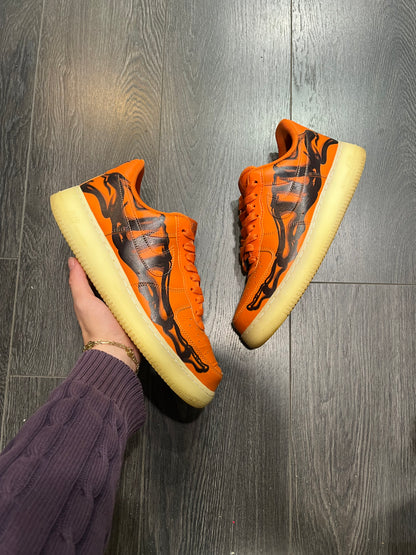 Nike Air Force 1 Skeletons Orange