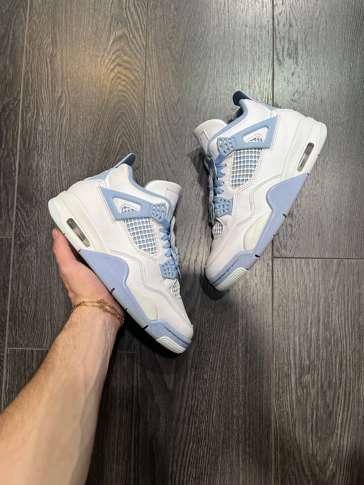 Nike Air Jordan 4 Aluminium Blue
