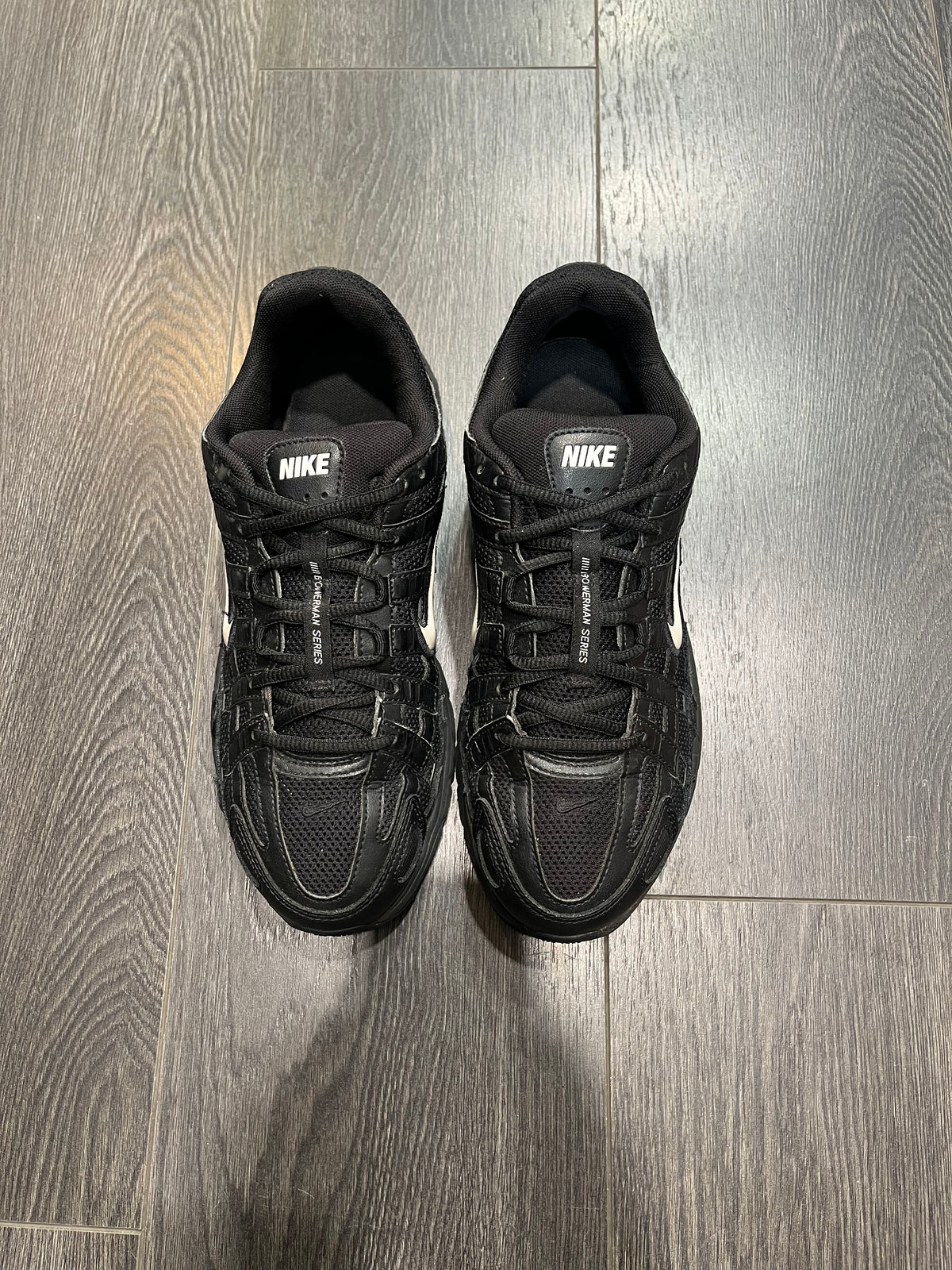 Nike P-6000 Black White Swoosh