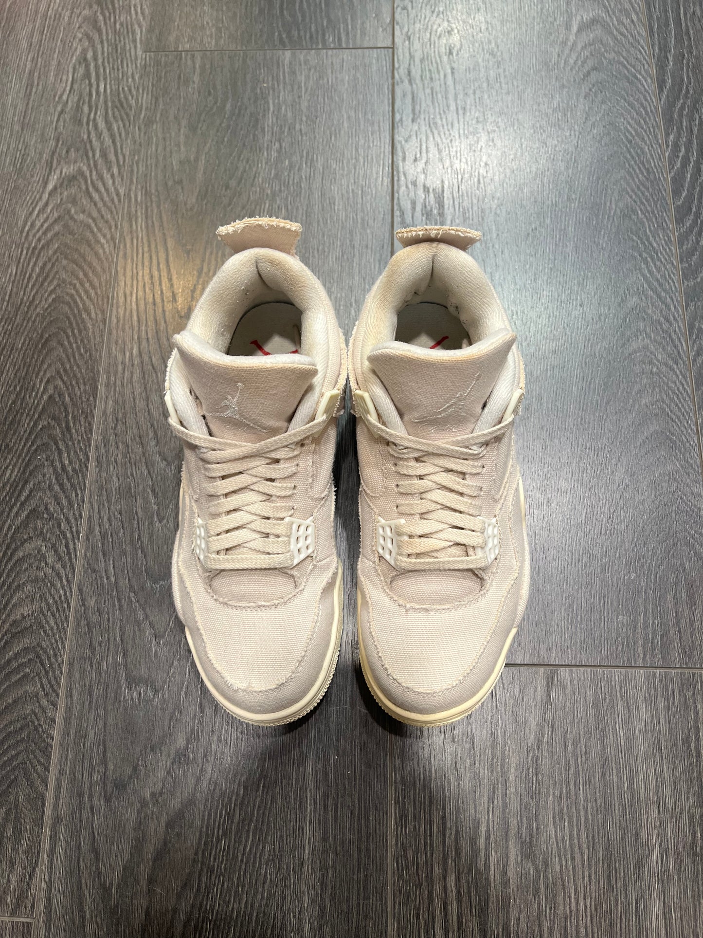 Air Jordan 4 White Canvas