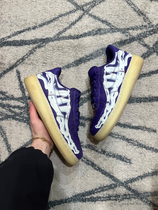 Nike Air Force 1 Skeleton Purple