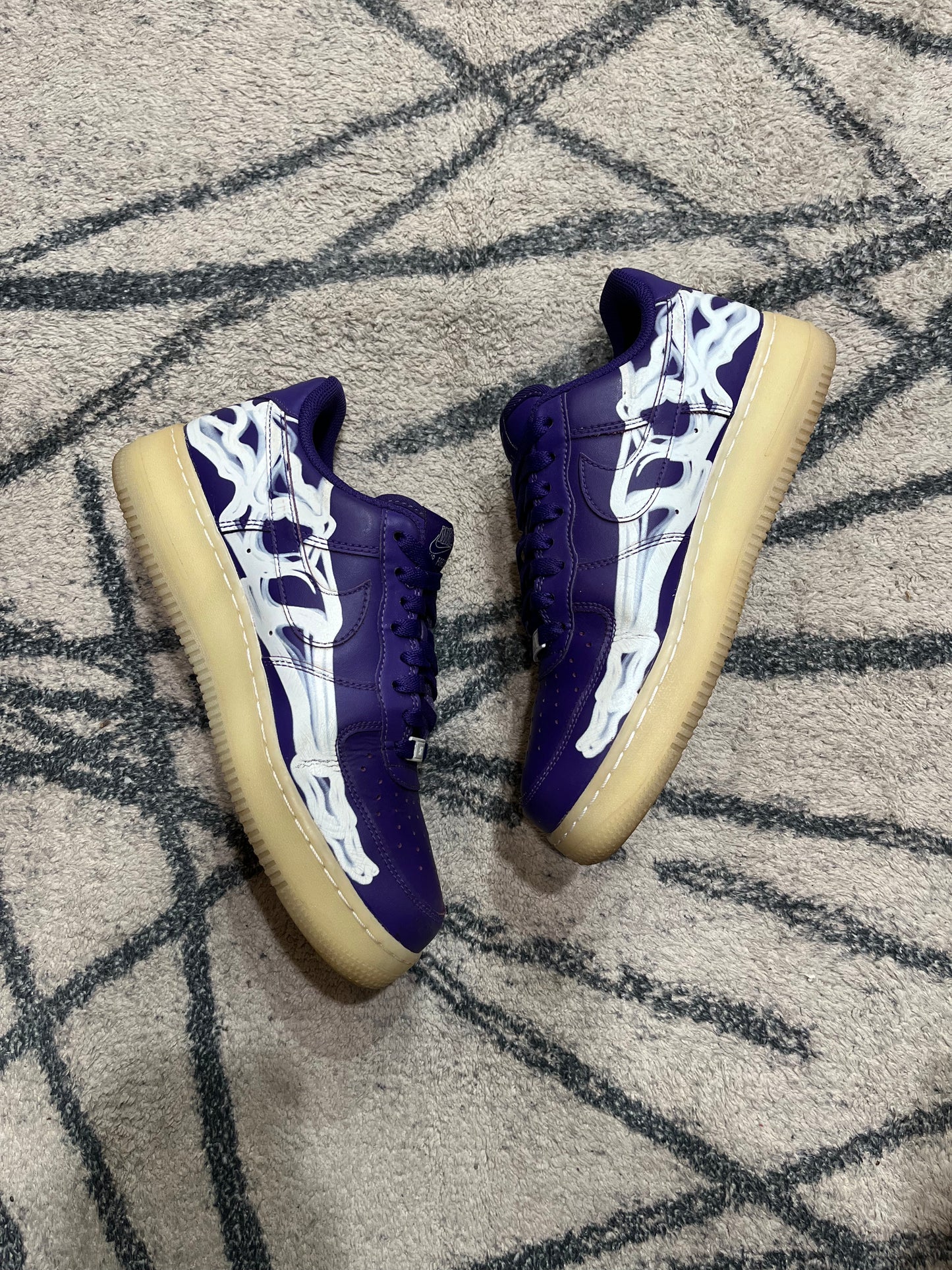 Nike Air Force 1 Skeleton Purple