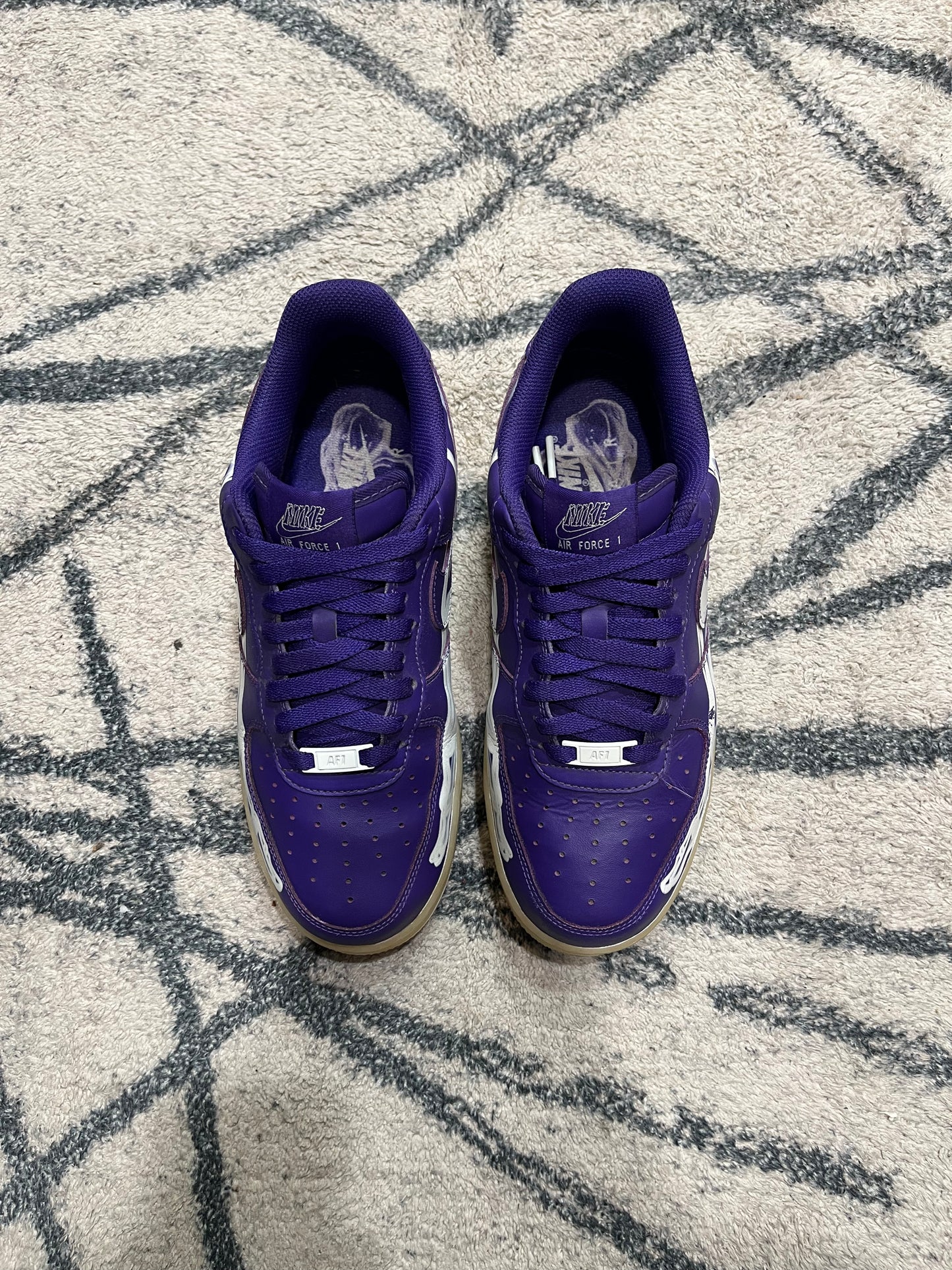 Nike Air Force 1 Skeleton Purple