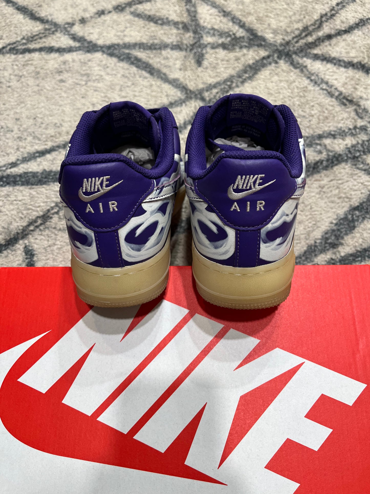 Nike Air Force 1 Skeleton Purple