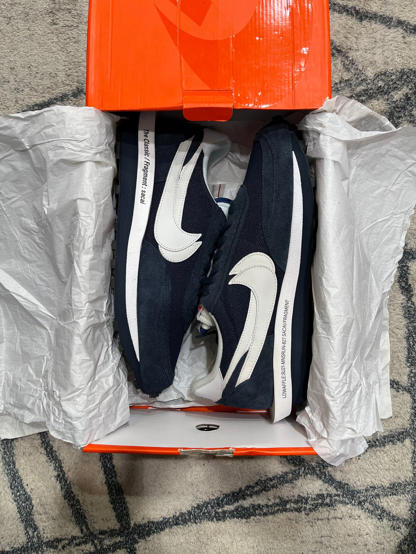 Nike Sacai LD Waffle Fragment Blue Void