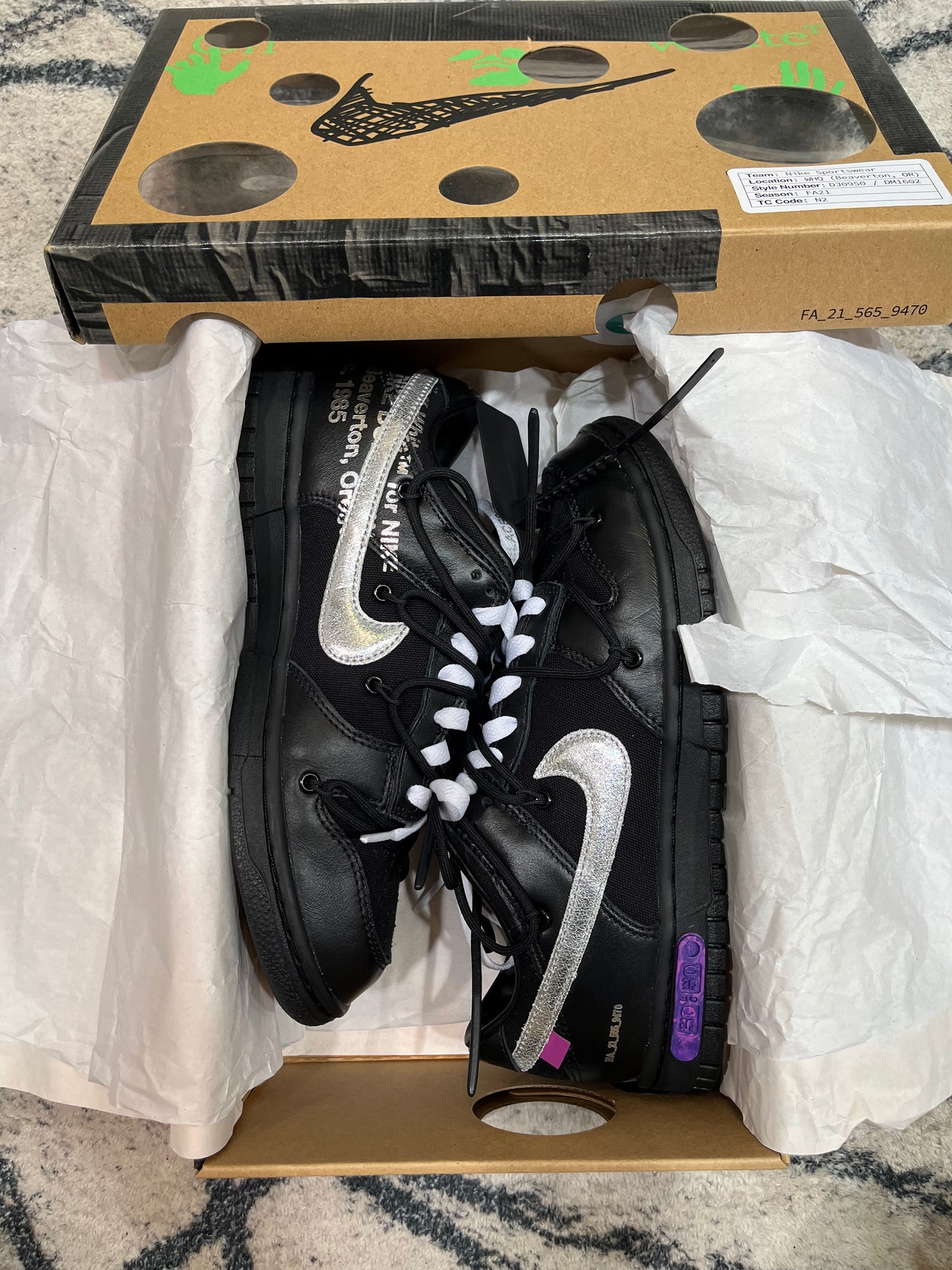 Nike Dunk Low Off White 50/50