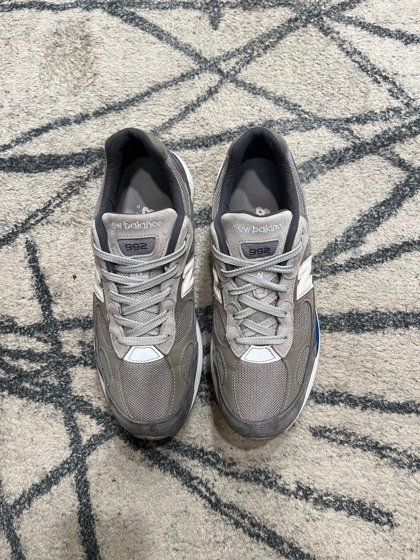 New Balance 992 Made In USA Gris Bleu Rouge