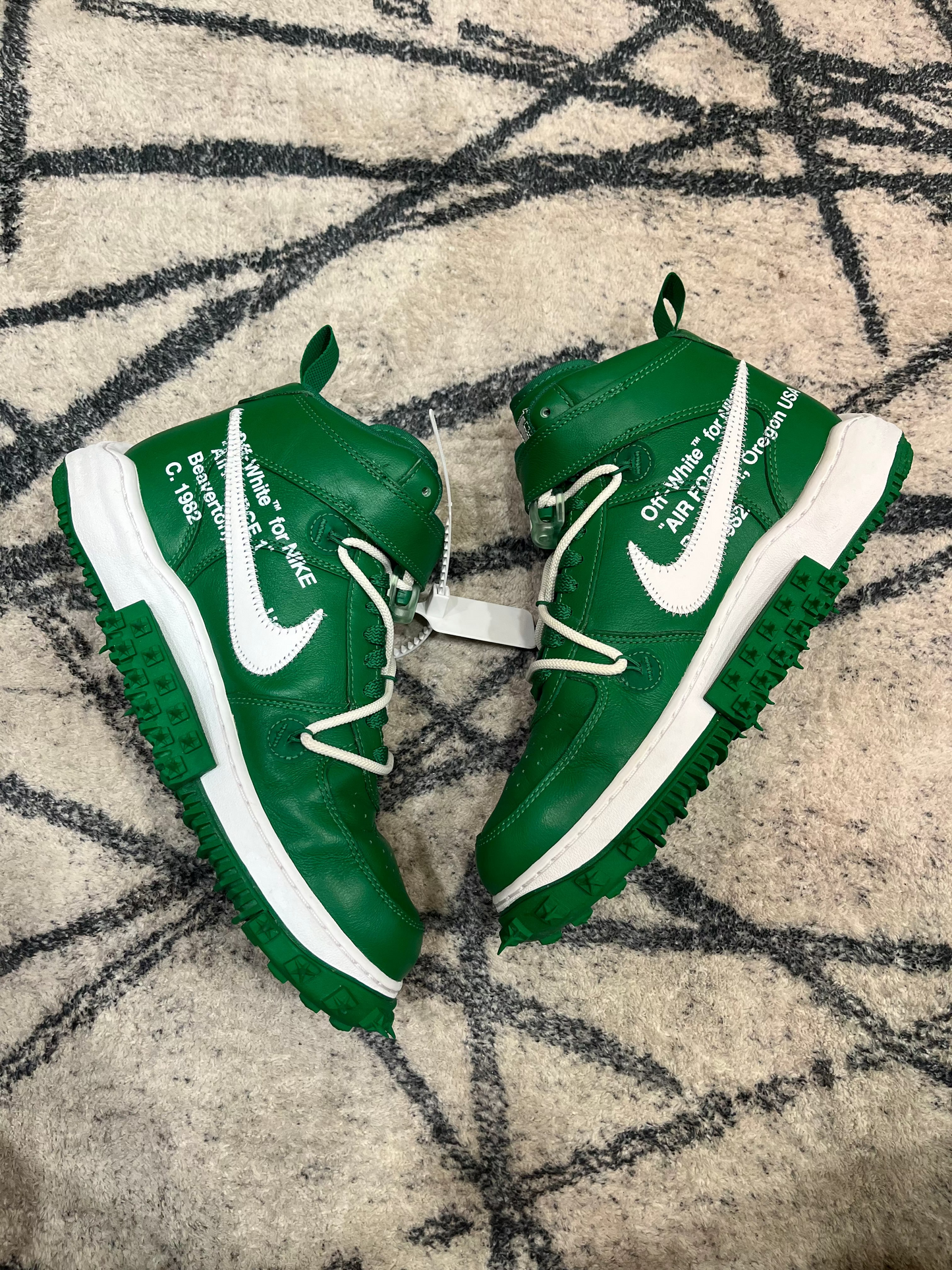 Nike Air Force 1 Off White Green