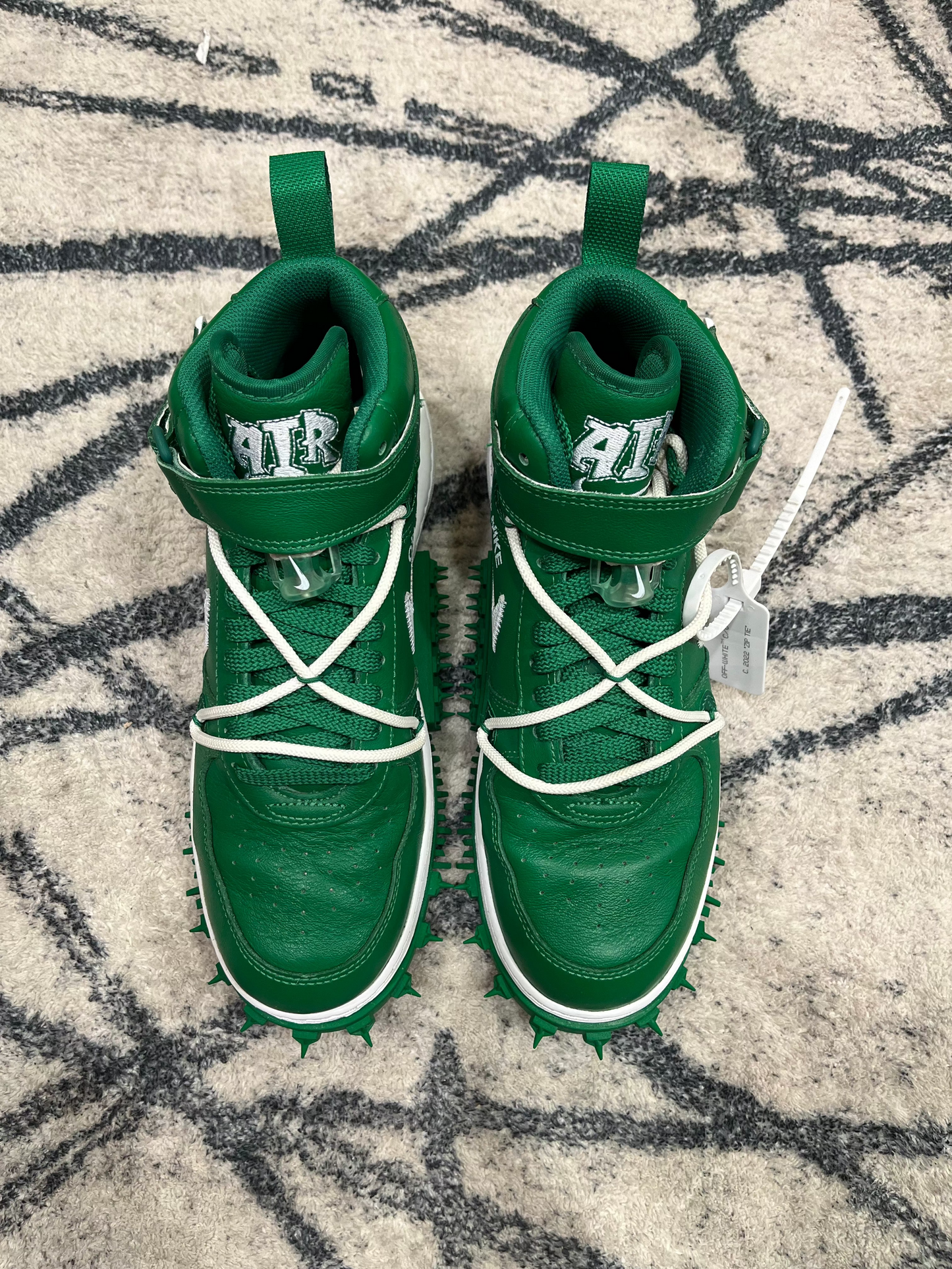 Nike Air Force 1 Off White Green