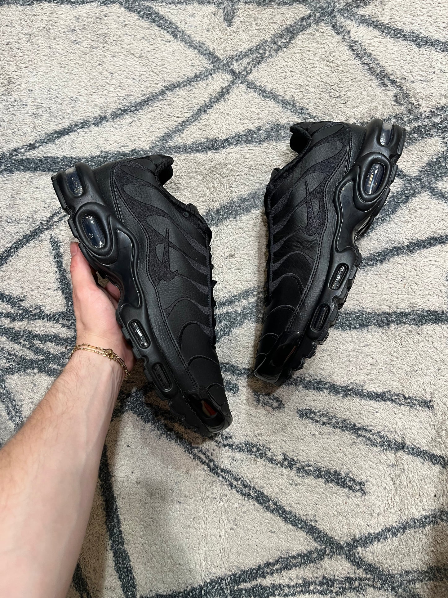 Nike Air Max Plus Cuir Triple Black