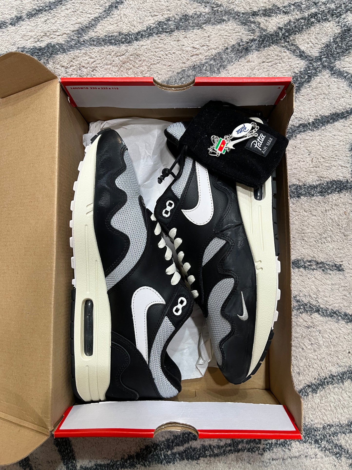 Nike Air Max 1 Patta Waves Black