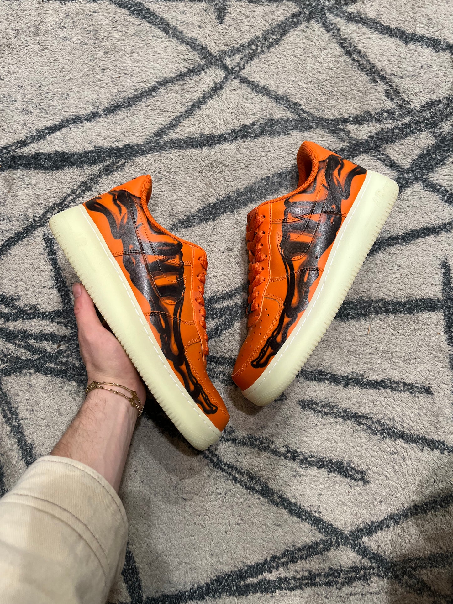 Nike Air Force 1 Skeleton Orange