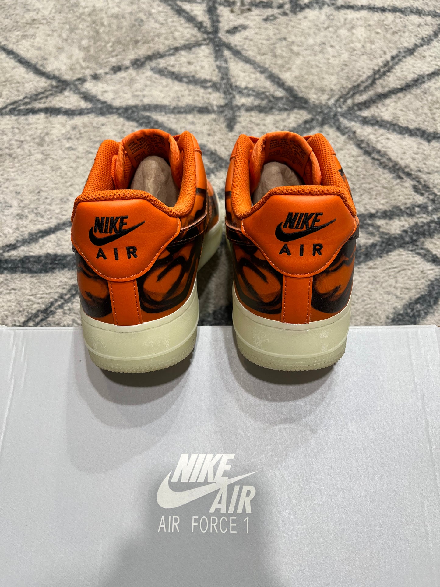 Nike Air Force 1 Skeleton Orange