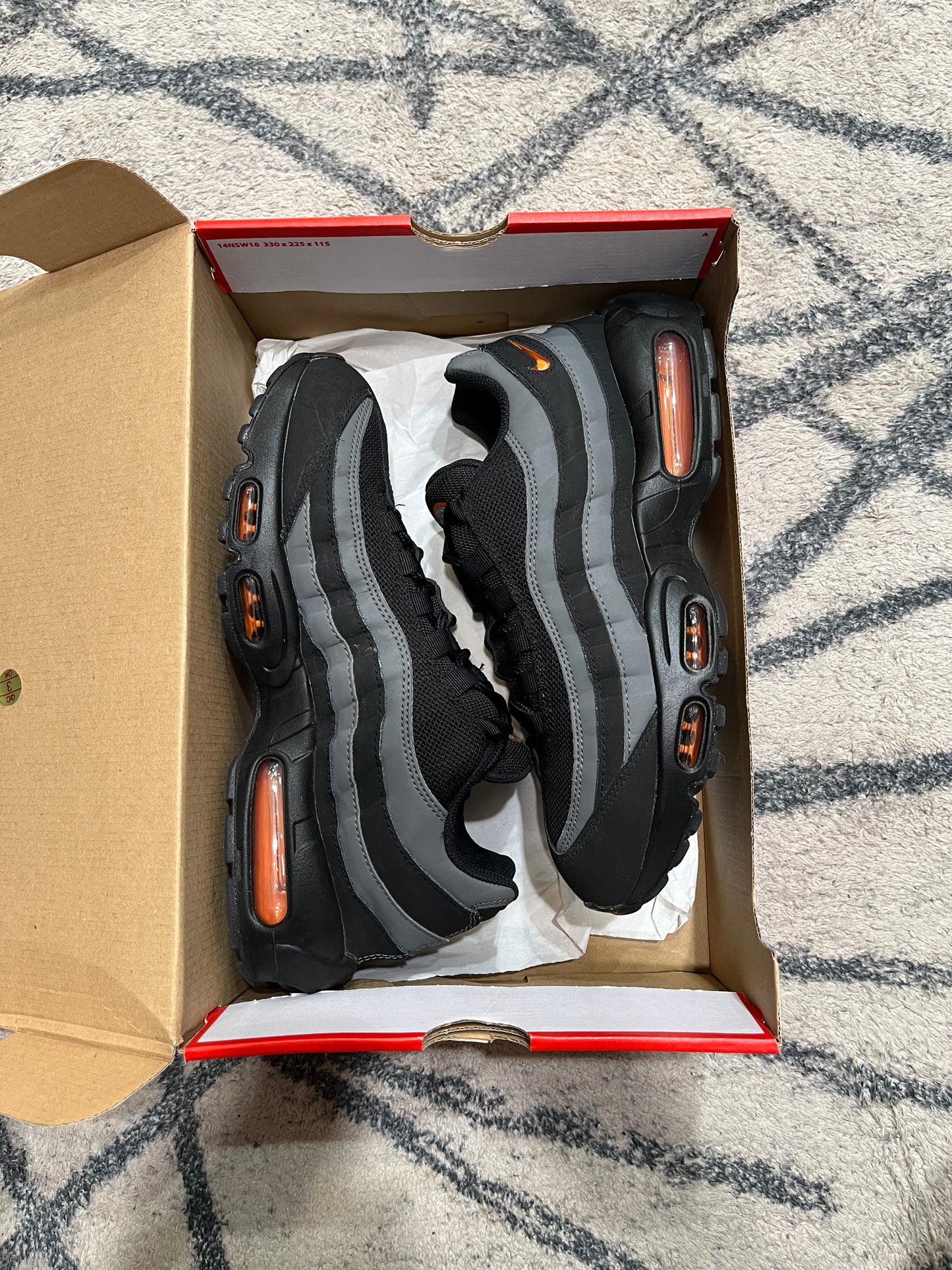 Nike Air Max 95 Black Grey Orange