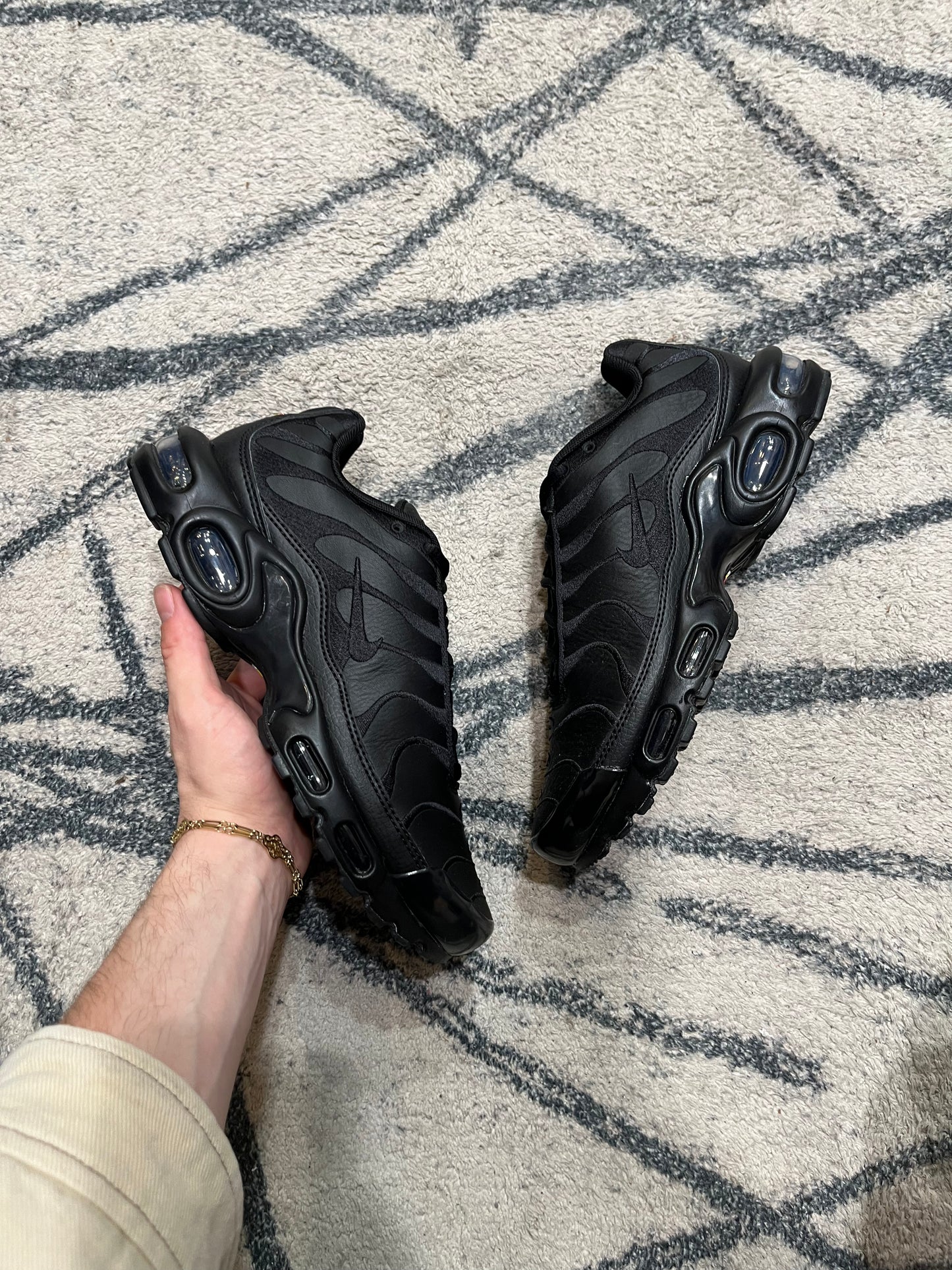 Nike Air Max Plus Cuir Triple Black