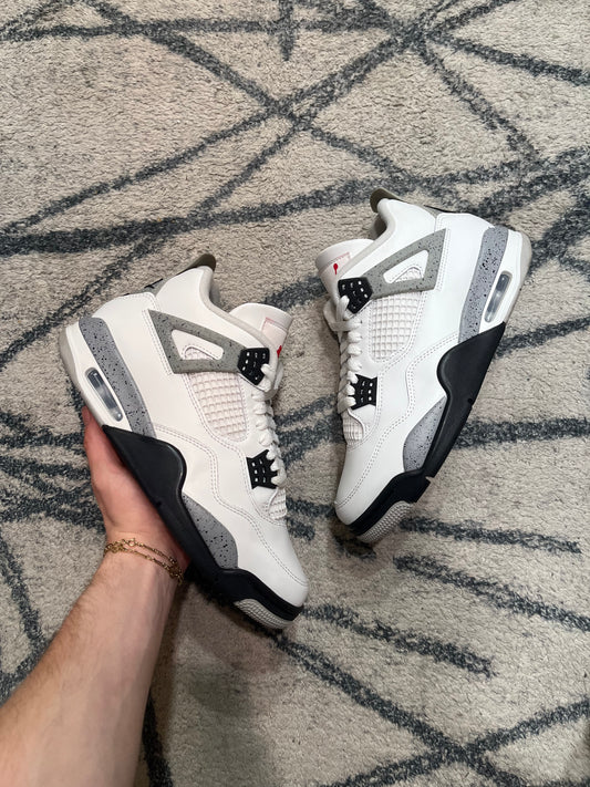 Air Jordan 4 White Cement