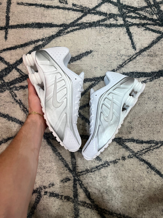 Nike Shox R4 White Metalic Silver