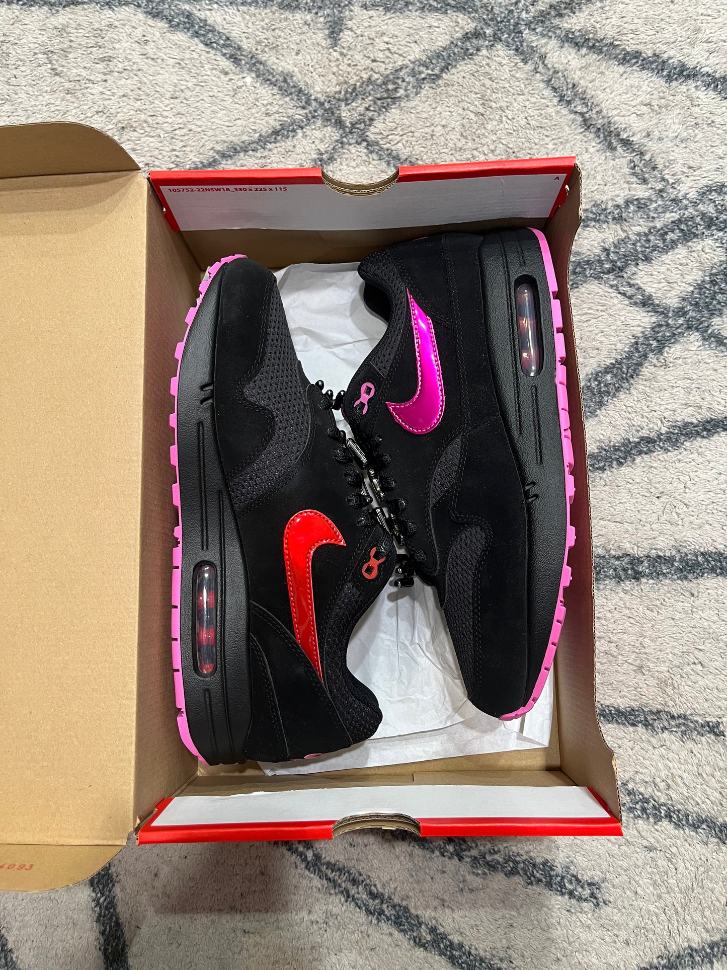 Nike Air Max 1 Valentine Black