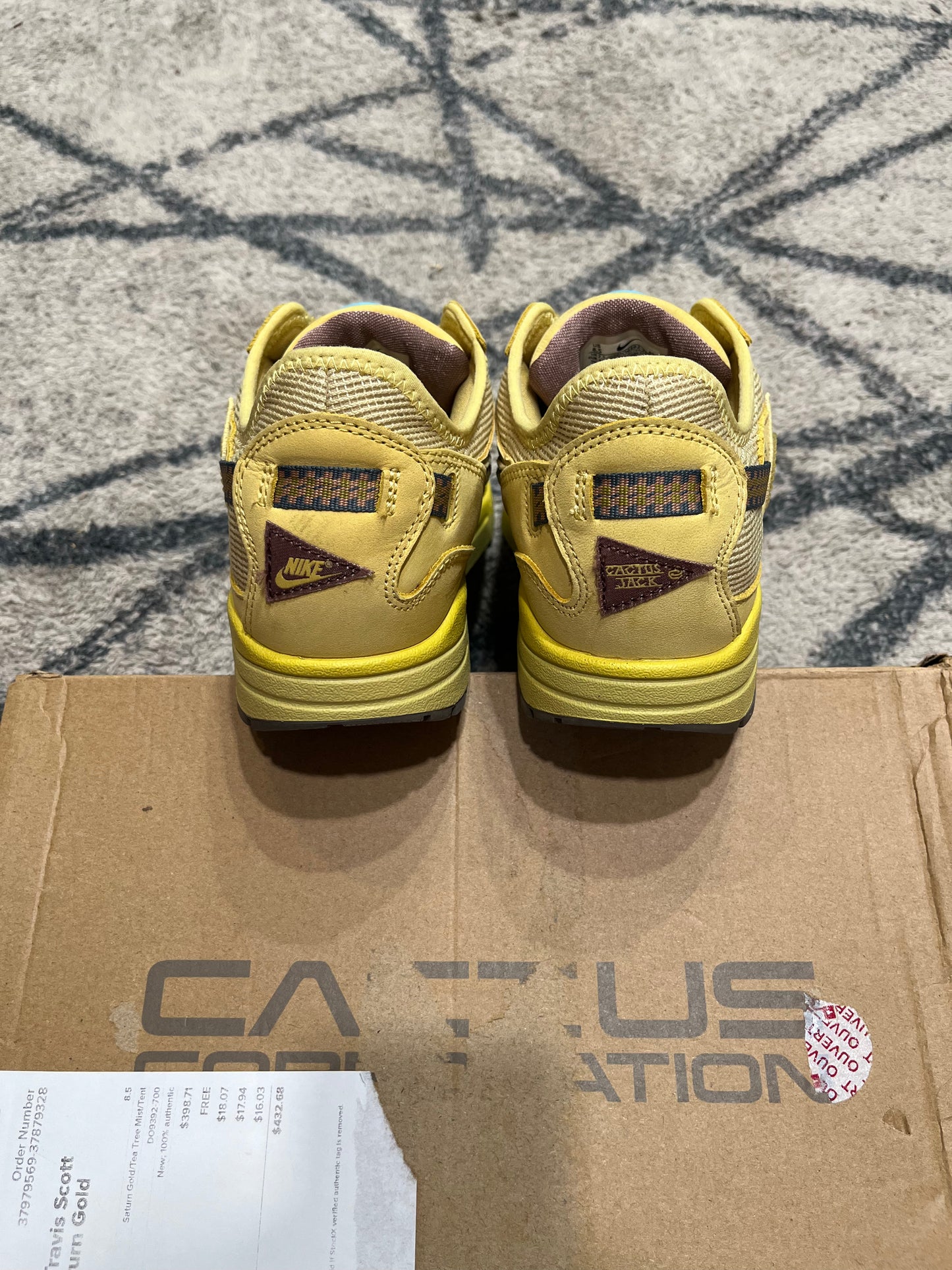 Nike Air Max 1 Travis Saruen Gold