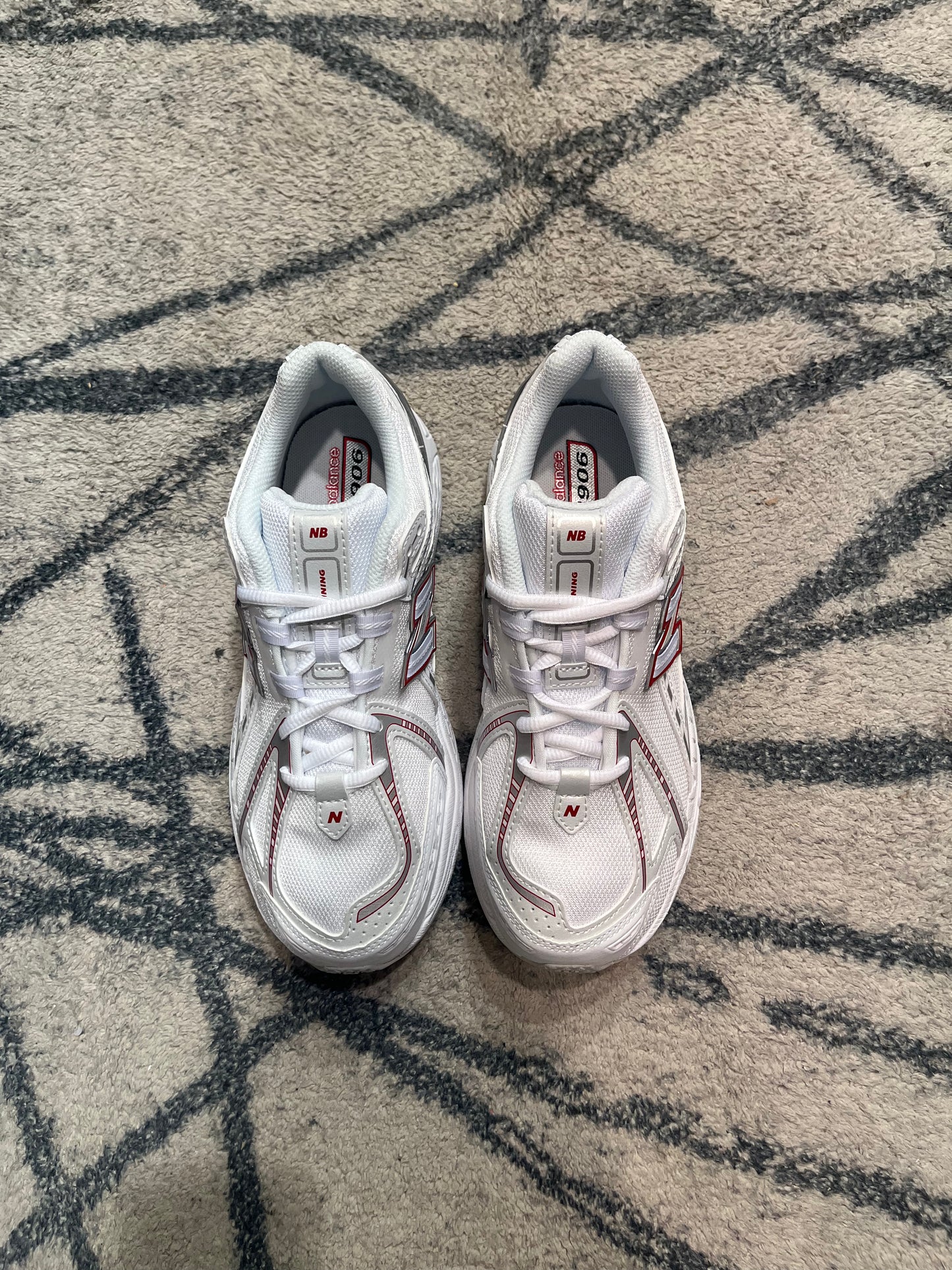 New Balance 1906 White Laser Red