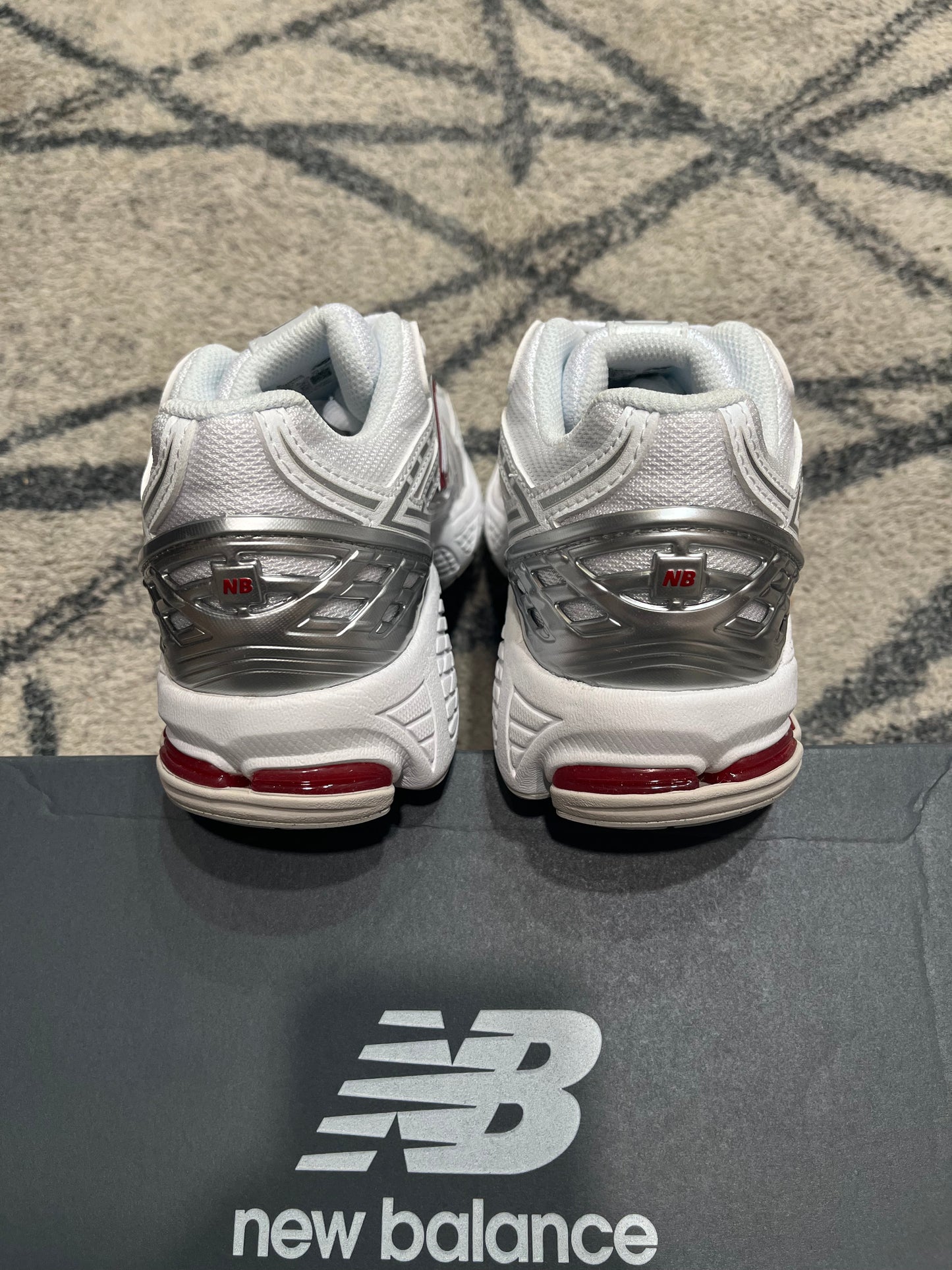 New Balance 1906 White Laser Red