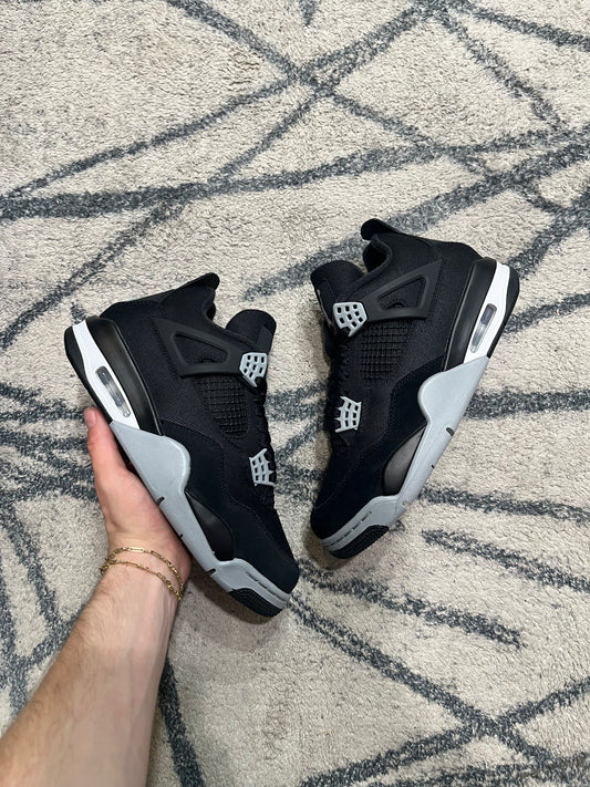 Air Jordan 4 Black Canvas