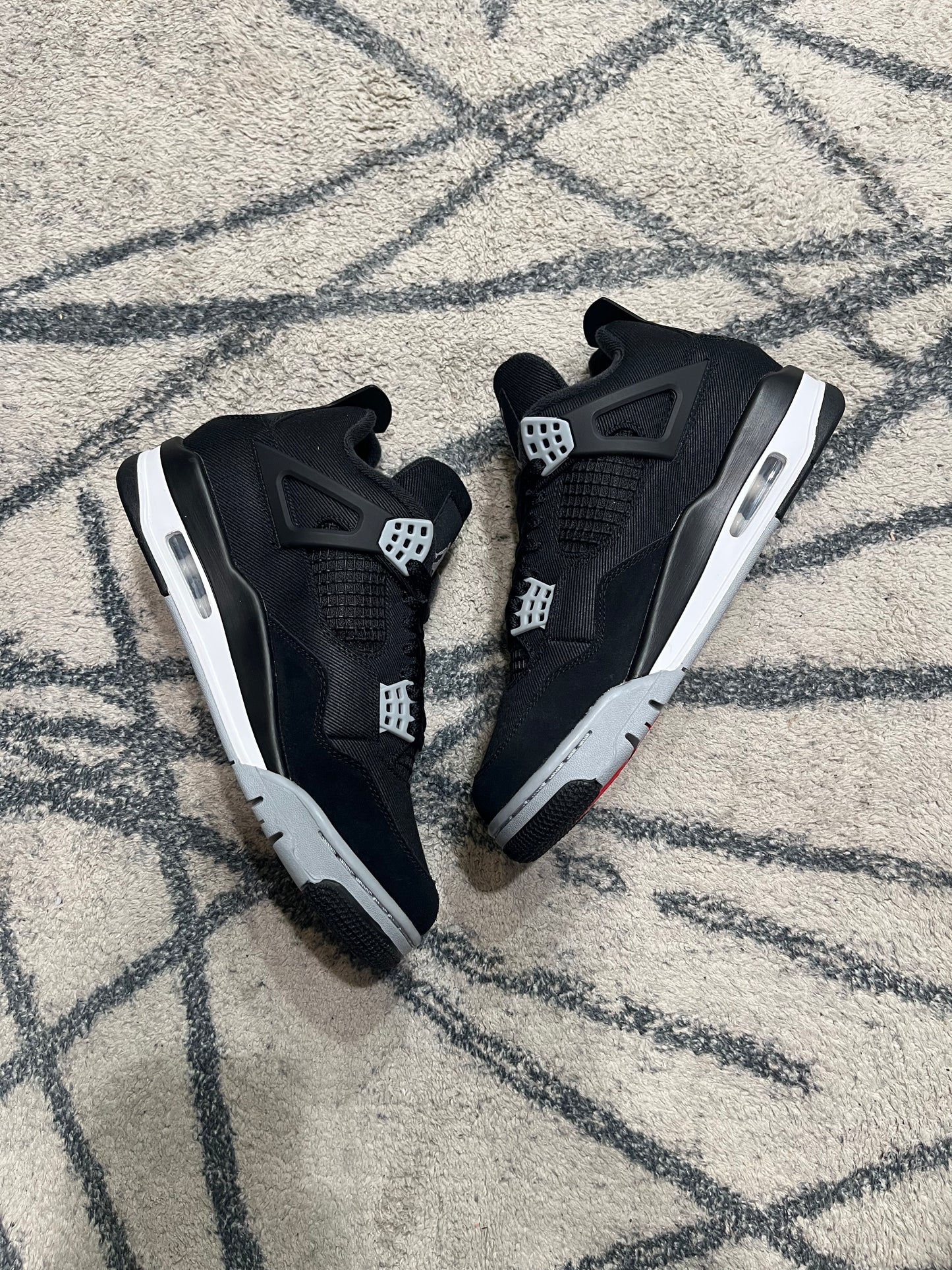 Air Jordan 4 Black Canvas