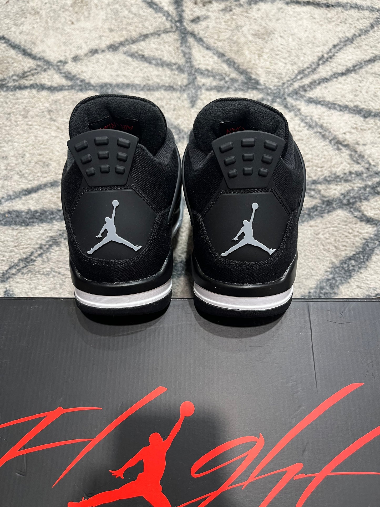 Air Jordan 4 Black Canvas