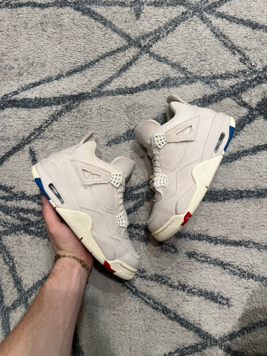 Air Jordan 4 White Canvas