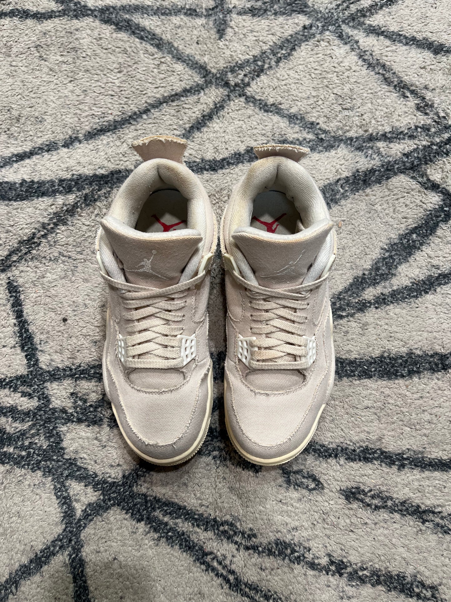 Air Jordan 4 White Canvas