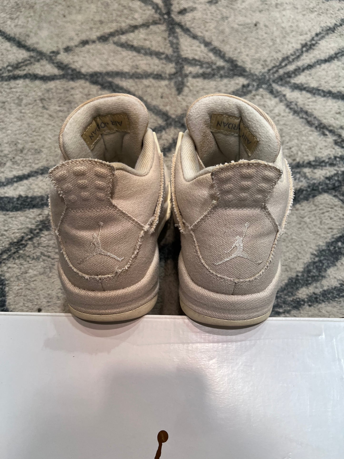 Air Jordan 4 White Canvas