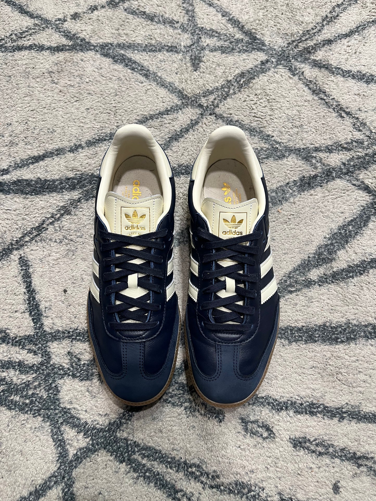 Adidas Samba Marine Blue Leather