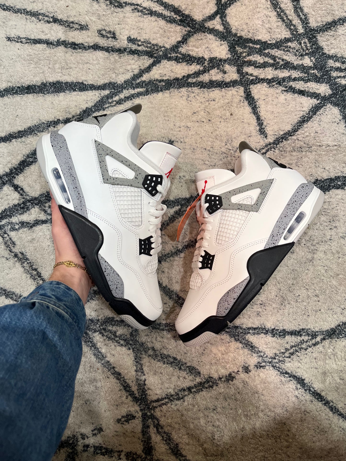 Air Jordan 4 White Cement