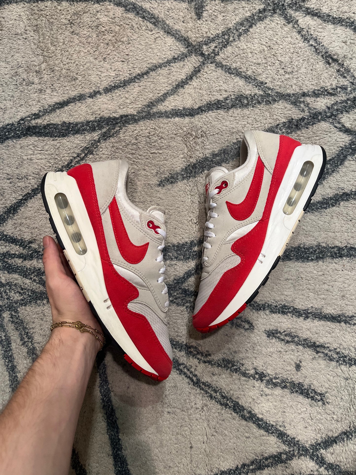 Nike Air Max 1 Big Bubble University Red