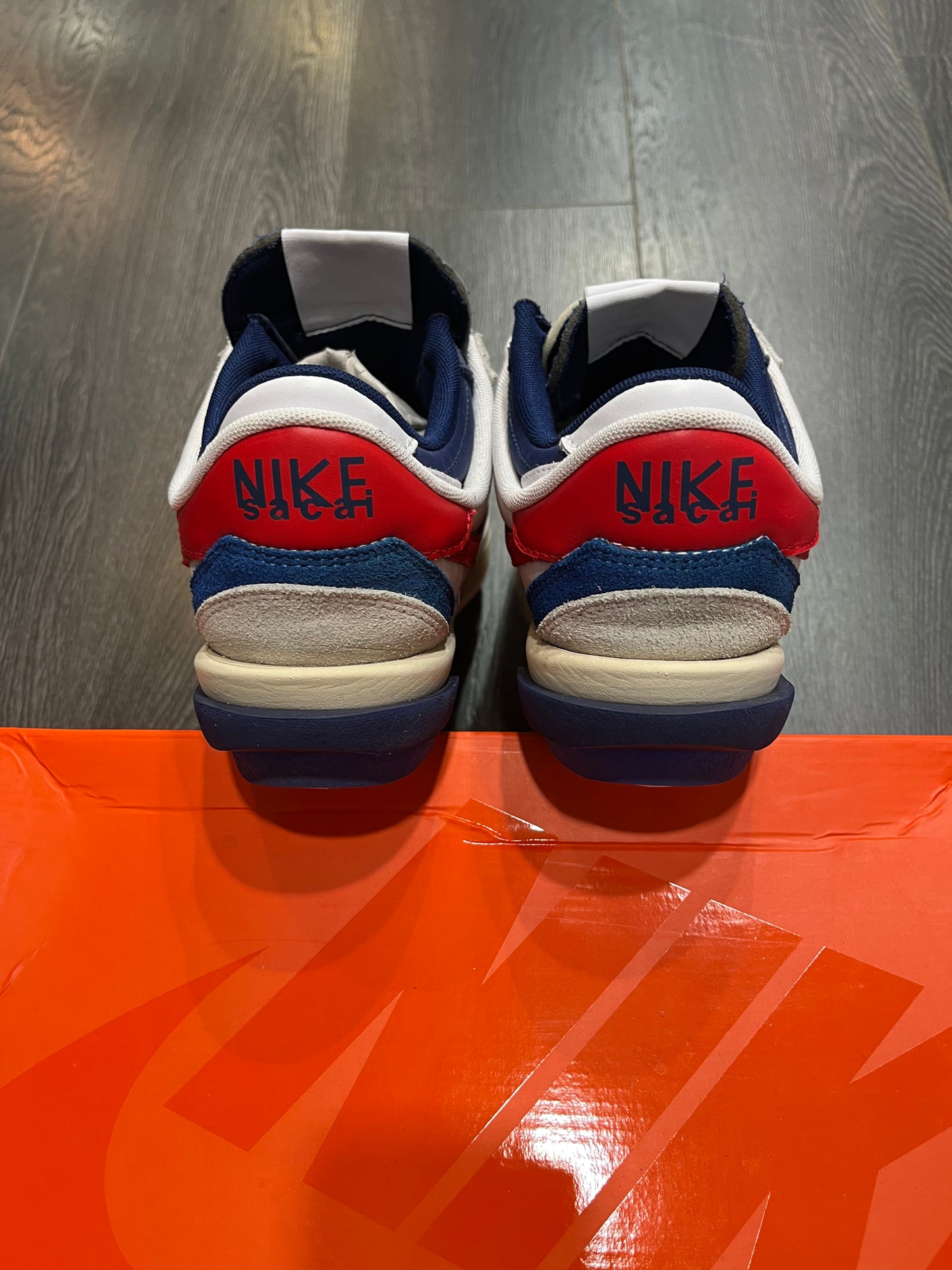 Nike Sacai Cortez White University Red
