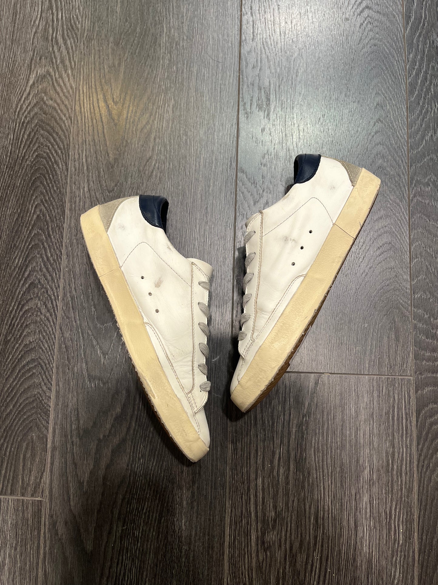 Golden Goose Superstar White Navy