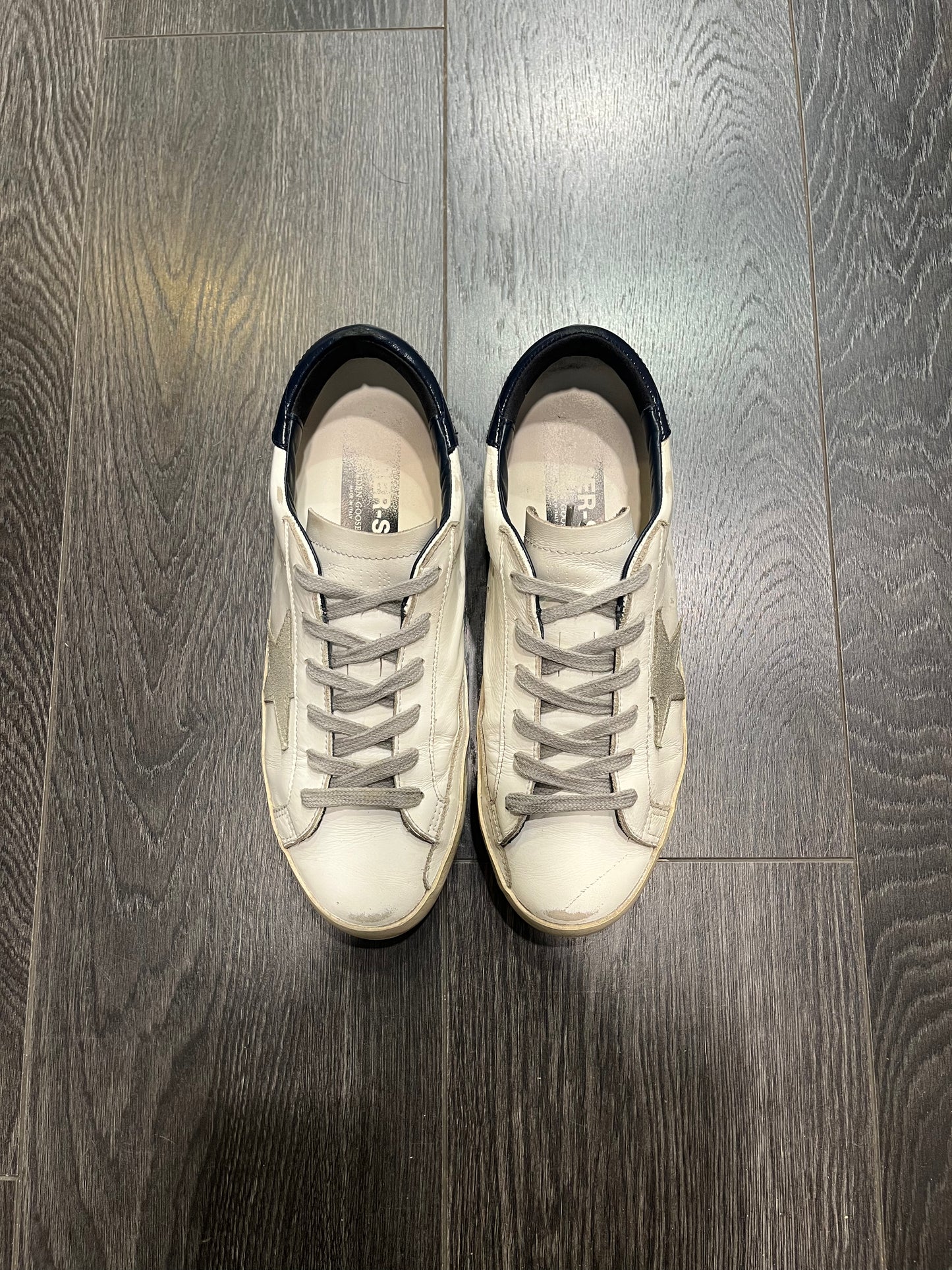 Golden Goose Superstar White Navy