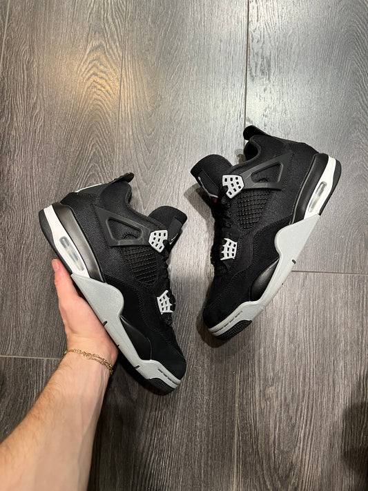 Air Jordan 4 Black Canvas