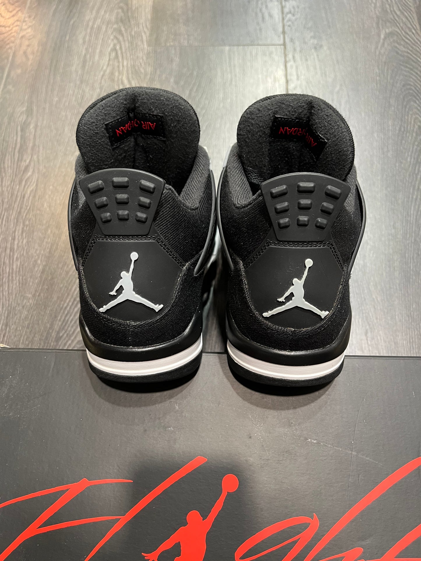 Air Jordan 4 Black Canvas