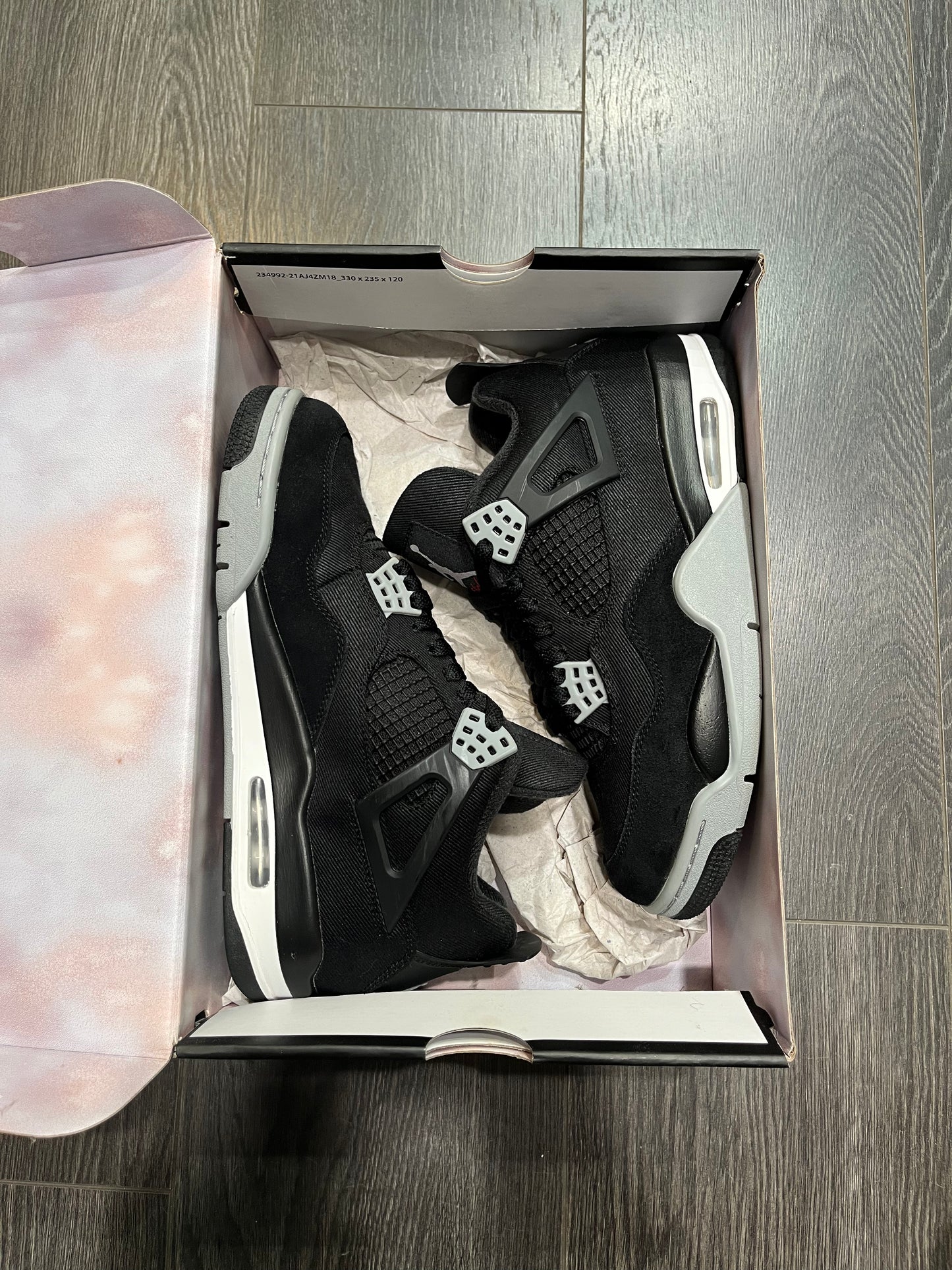 Air Jordan 4 Black Canvas