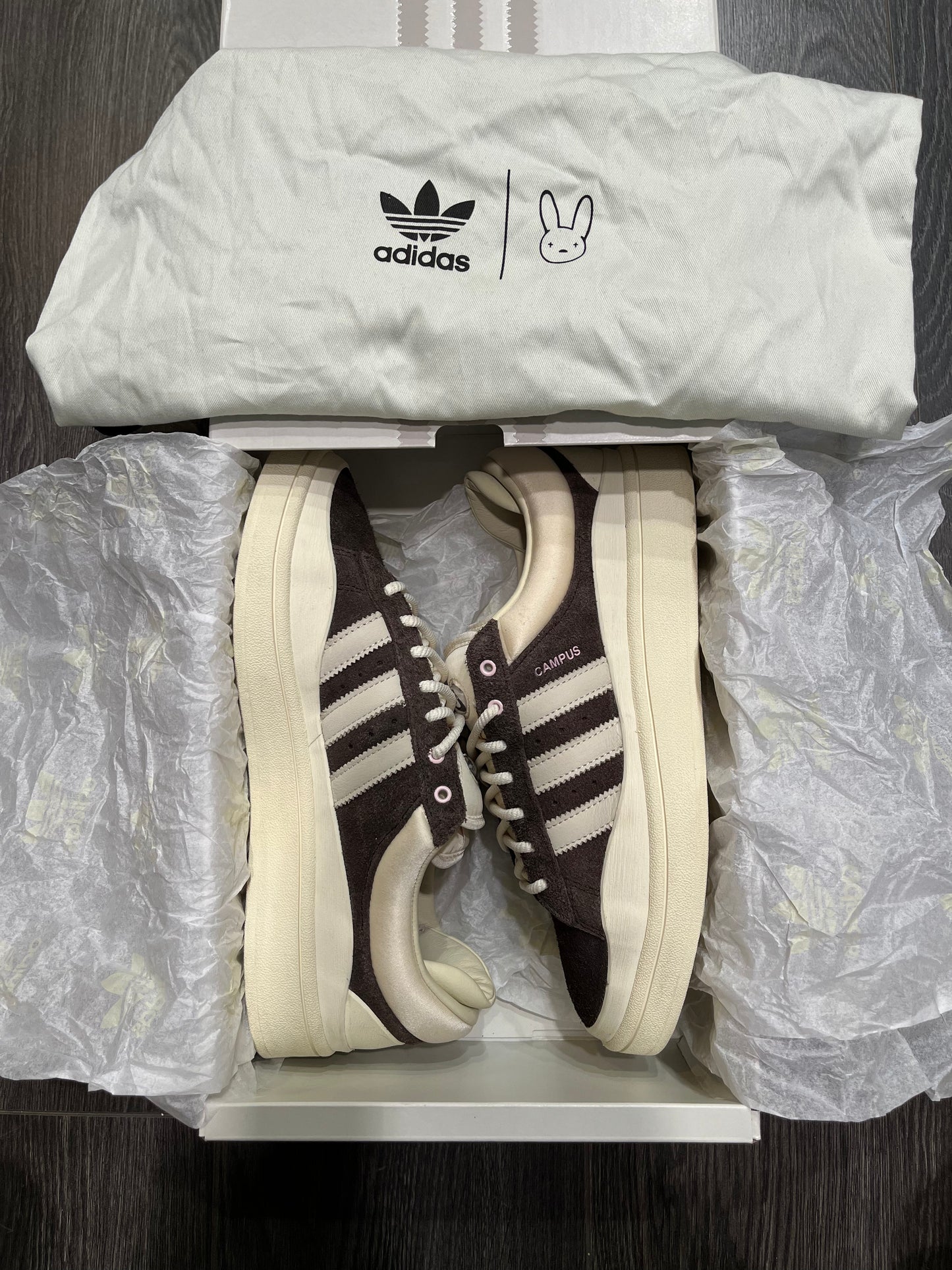 Adidas Campus Bad Bunny Dark Brown